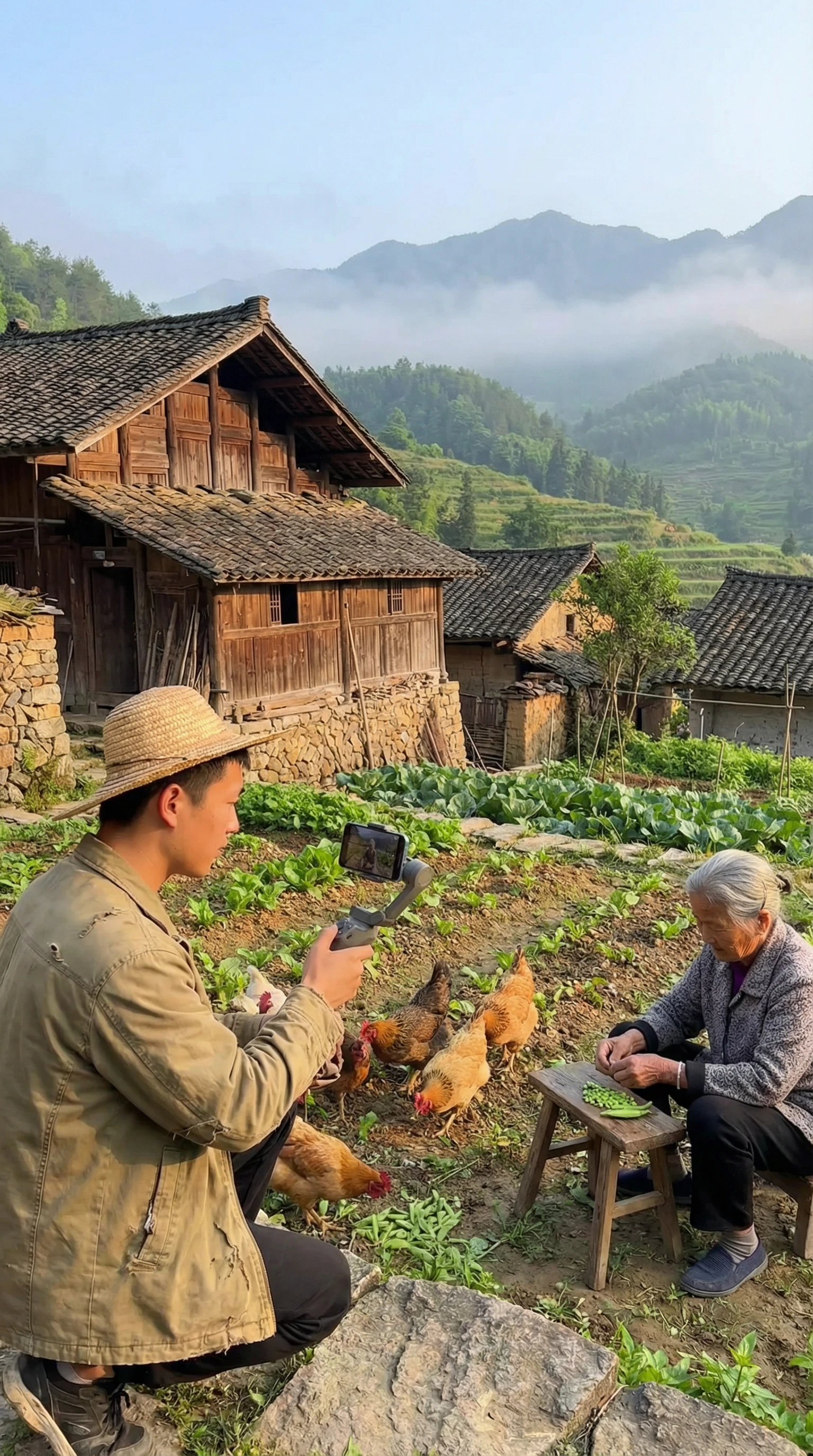 东北农村的一天